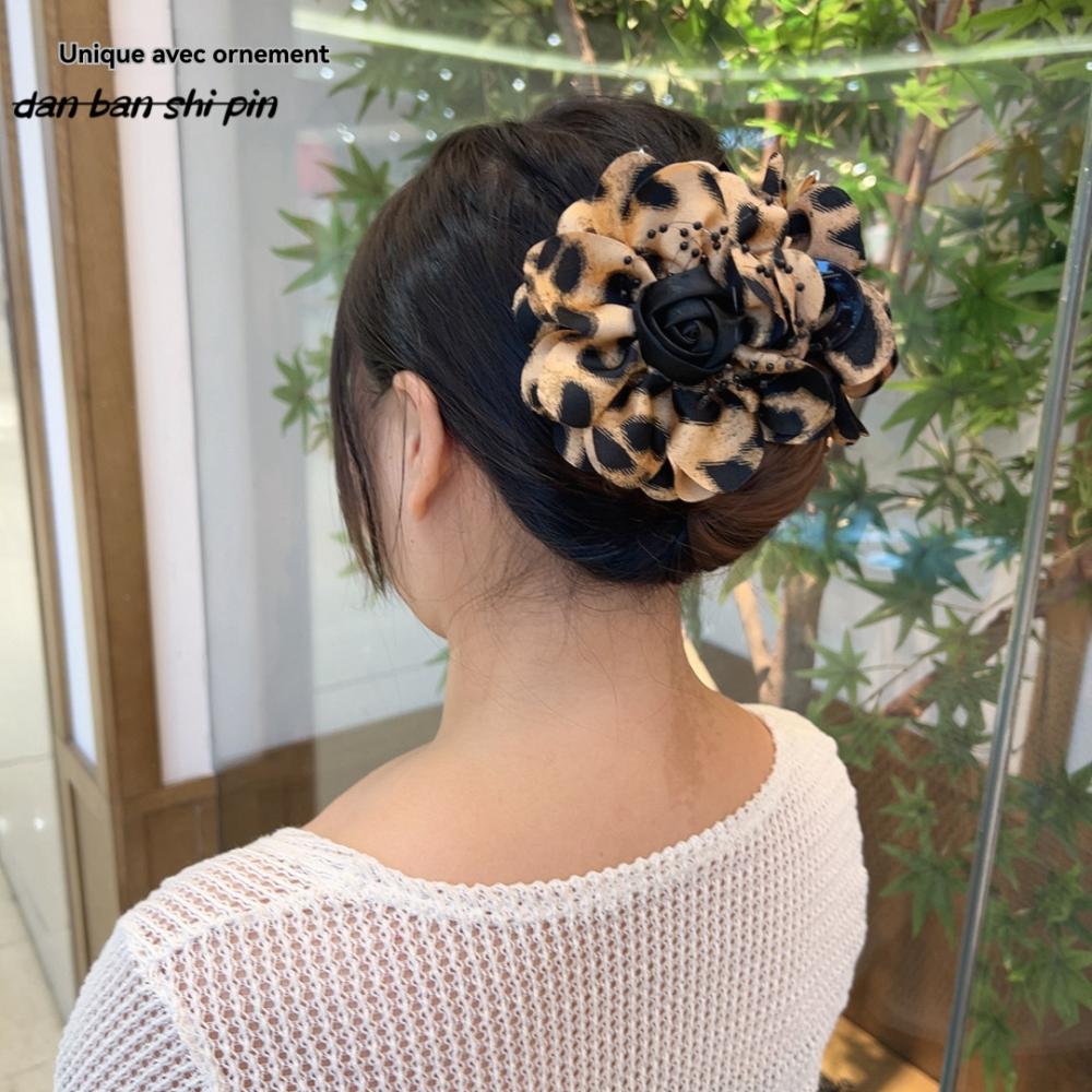 Accessoires De Cheveux | Pince À Cheveux Avec Fleur À Imprimé Léopard  |  Femme Accessoires Accessoires De Cheveux