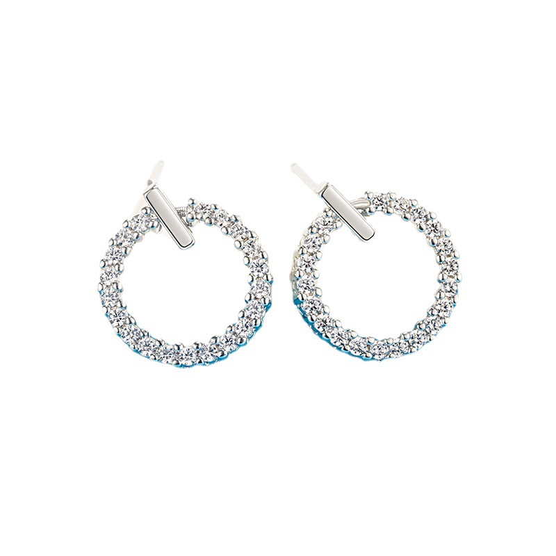 Bijoux Délicats | Boucles D’Oreilles Avec Zircone  |  Femme Bijoux Bijoux Délicats