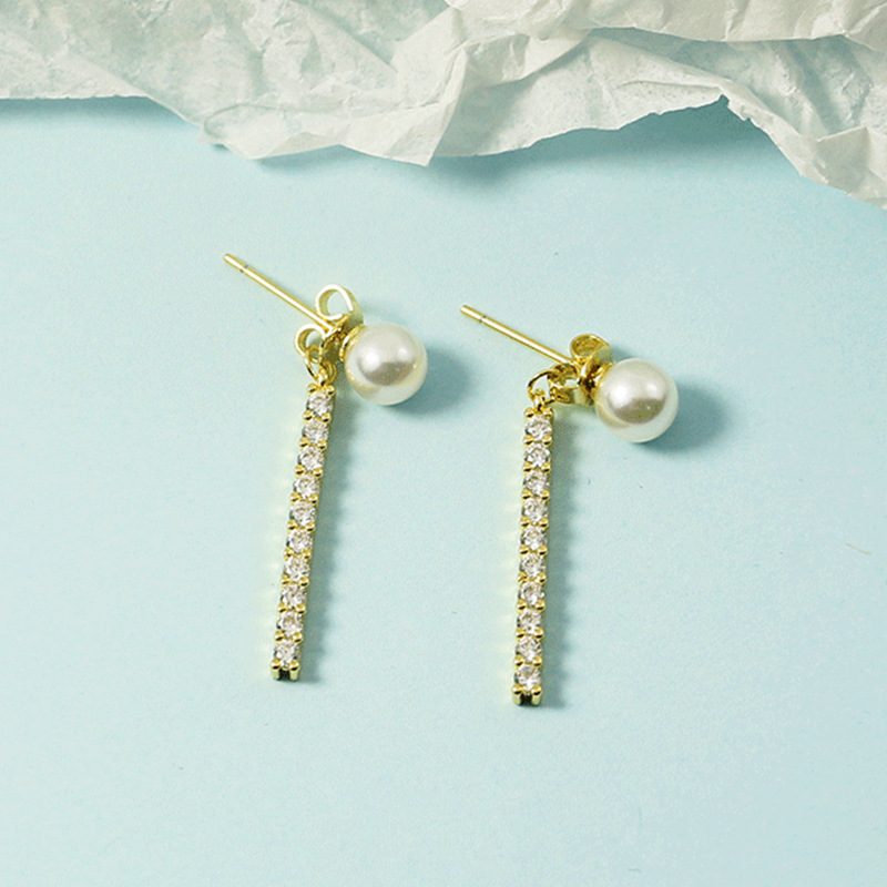 Bijoux Délicats | Boucles D’Oreilles Avec Zircone  |  Femme Bijoux Bijoux Délicats