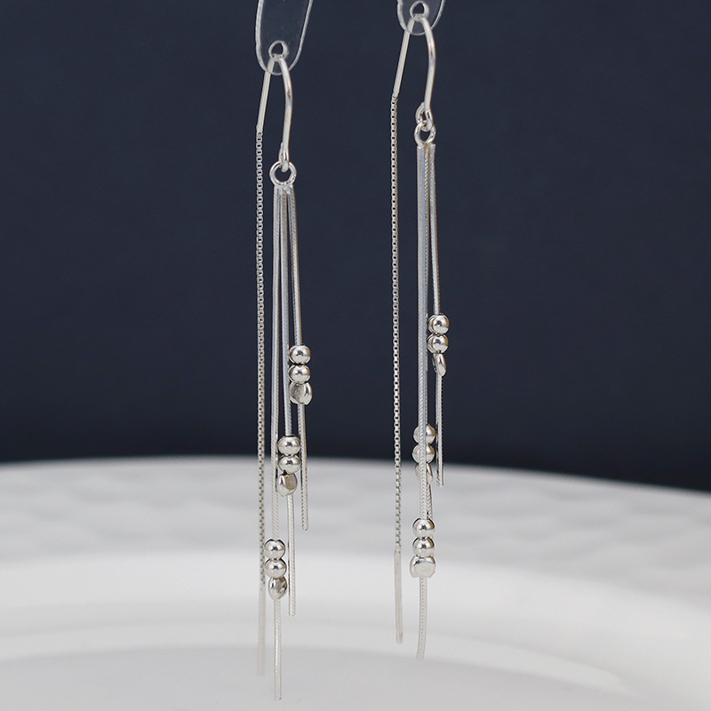 Bijoux Délicats | Boucles D’Oreilles Longues Perles  |  Femme Bijoux Bijoux Délicats