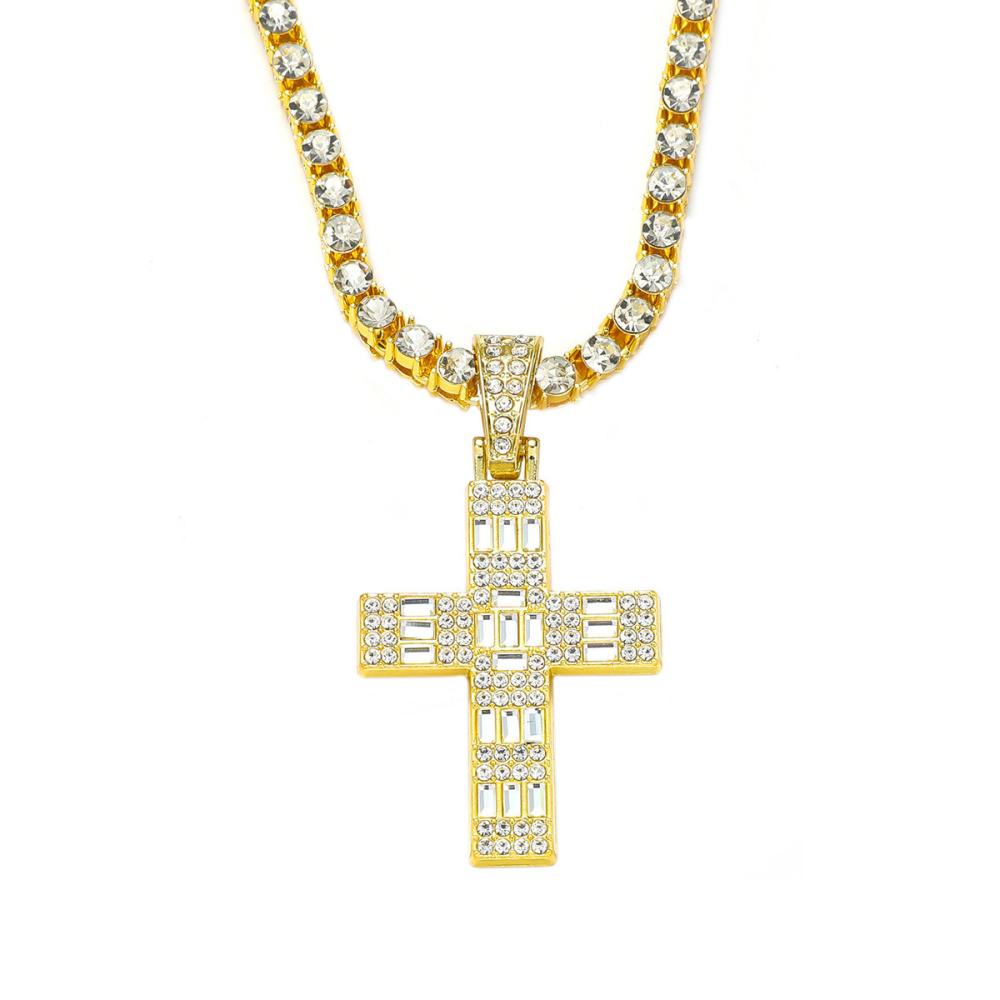 Bijoux Délicats | Collier Argenté Avec Croix Et Zircones  |  Femme Bijoux Bijoux Délicats