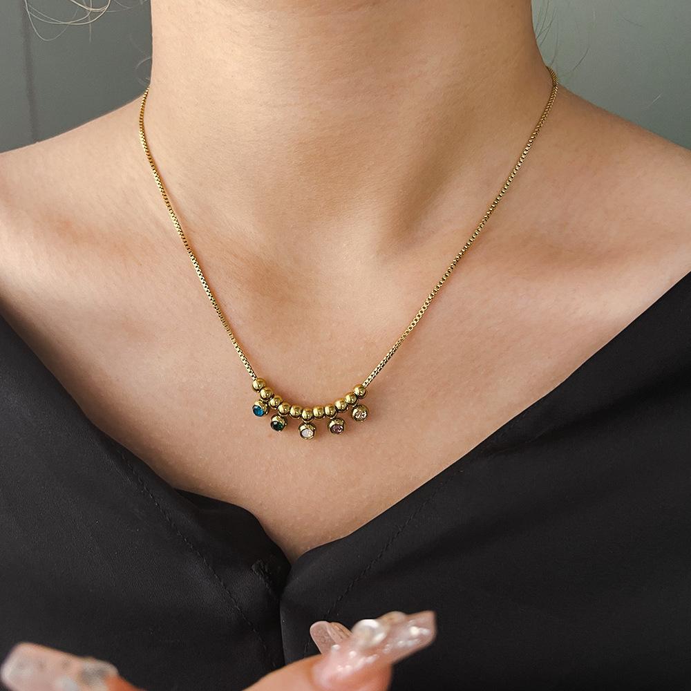 Bijoux Délicats | Collier Avec Médailles Et Perles  |  Femme Bijoux Bijoux Délicats