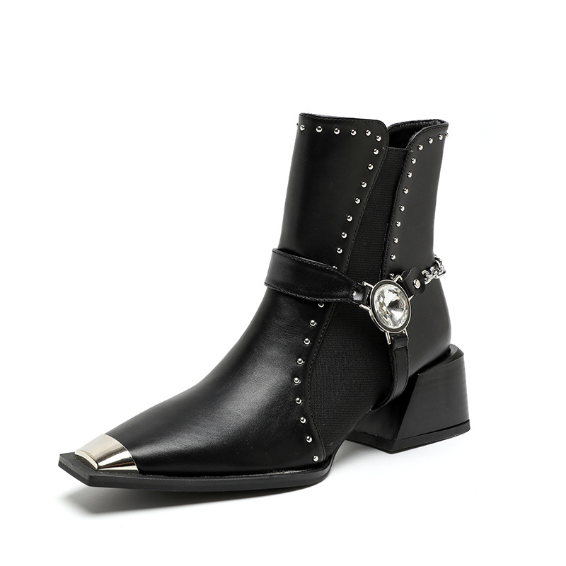 Bottes Et Bottines | Bottines Cowboy Avec Clous  |  Femme Bottes Et Bottines Bottes Et Bottines