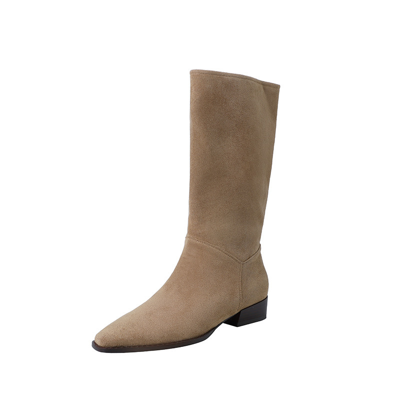 Bottes Et Bottines | Online Exclusive – Bottes Hautes En Cuir  |  Femme Chaussures Bottes Et Bottines