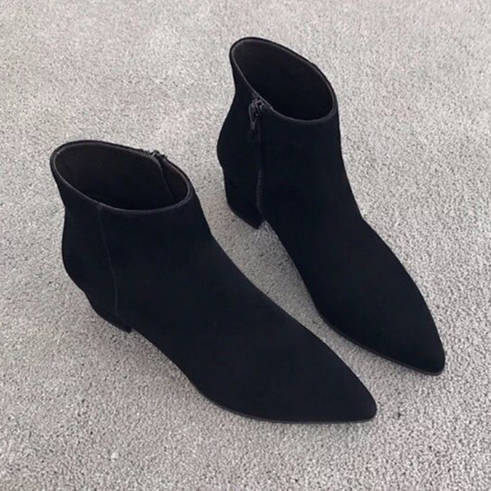 Bottes Et Bottines | Online Exclusive – Bottines En Cuir À Talons  |  Femme Bottes Et Bottines Bottes Et Bottines