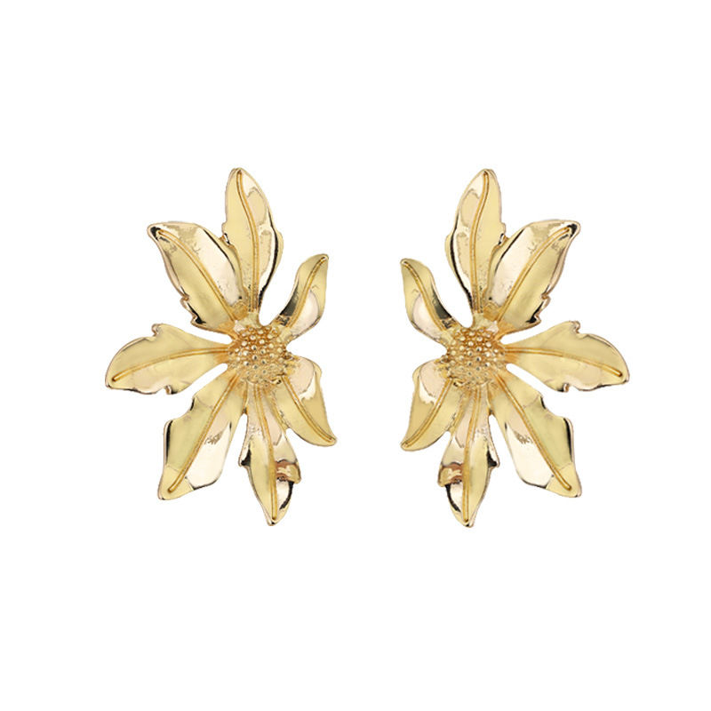 Boucles D’Oreilles | Boucles D’Oreilles Longues Fleur  |  Femme Bijoux Boucles D'Oreilles