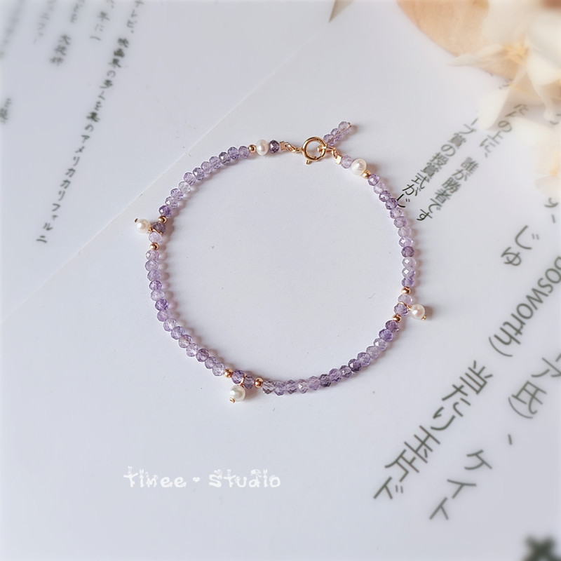 Bracelets | Bracelet Avec Cristaux Et Perle  |  Femme Bijoux Bracelets