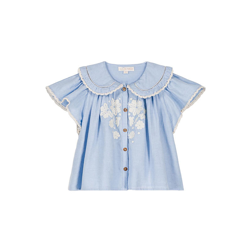 Chemises | Chemise En Coton Avec Broderie  |  Femme Chemises Chemises