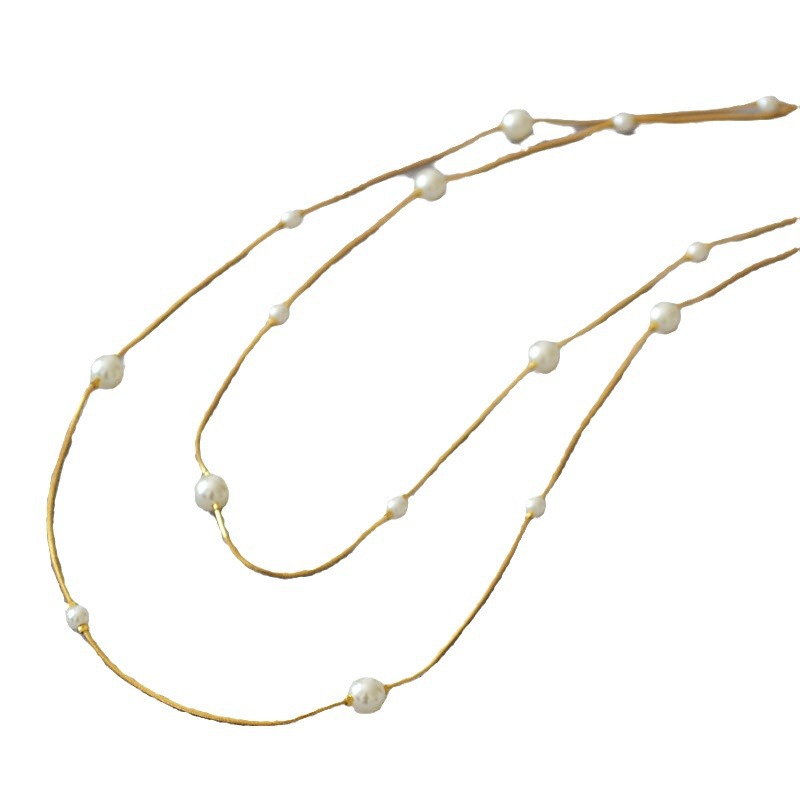 Colliers | Collier Long Flexible Avec Perles  |  Femme Bijoux Colliers