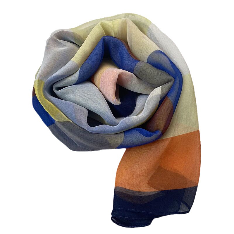 Foulards | Foulard Imprimé Avec Lin  |  Femme Accessoires Femme