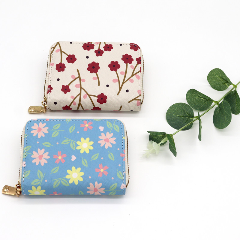 Porte-Cartes | Porte-Cartes Imprimé Floral  |  Femme Porte-Cartes Femme