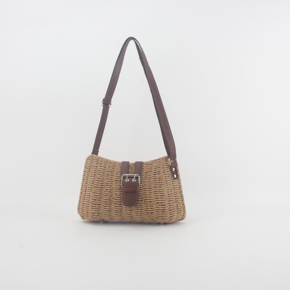 Sacs À Bandoulière | Sac À Bandoulière Effet Paille  |  Femme Sacs Femme