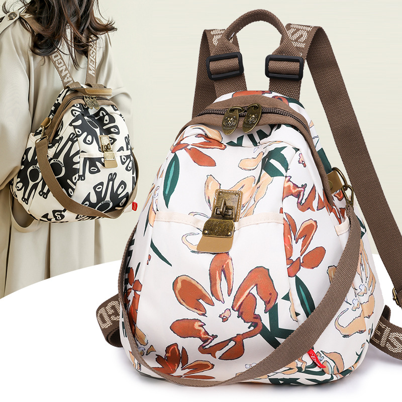 Sacs À Dos | Sac À Dos Imprimé Floral  |  Femme Sacs Femme