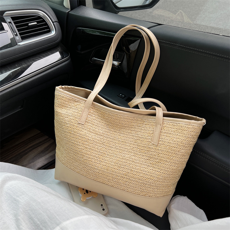 Shoppers | Sac Cabas Effet Paille  |  Femme Sacs Femme