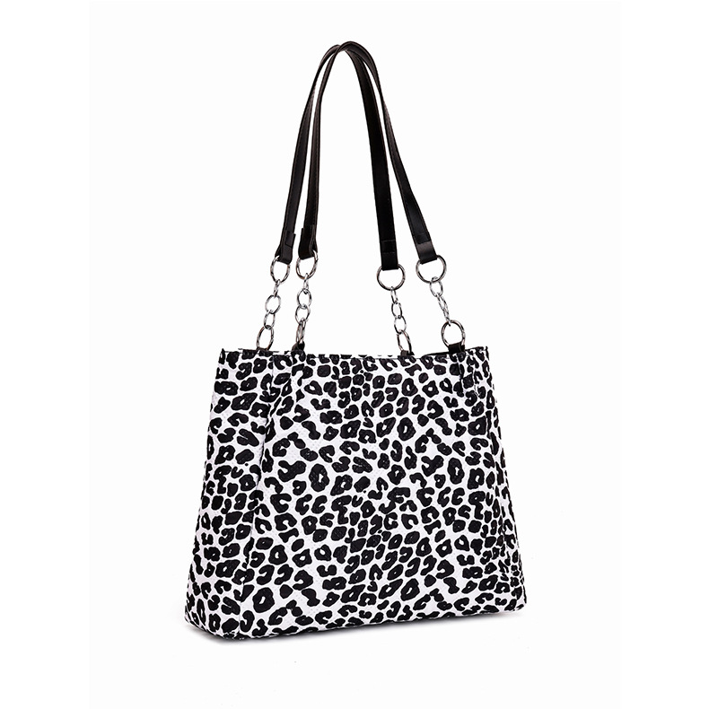 Shoppers | Sac Cabas En Nylon À Imprimé Léopard  |  Femme Sacs Femme