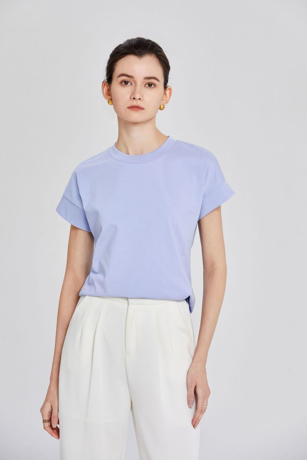 Tops Et T-Shirts | T-Shirt 100% Lyocell  |  Femme Vêtements Femme