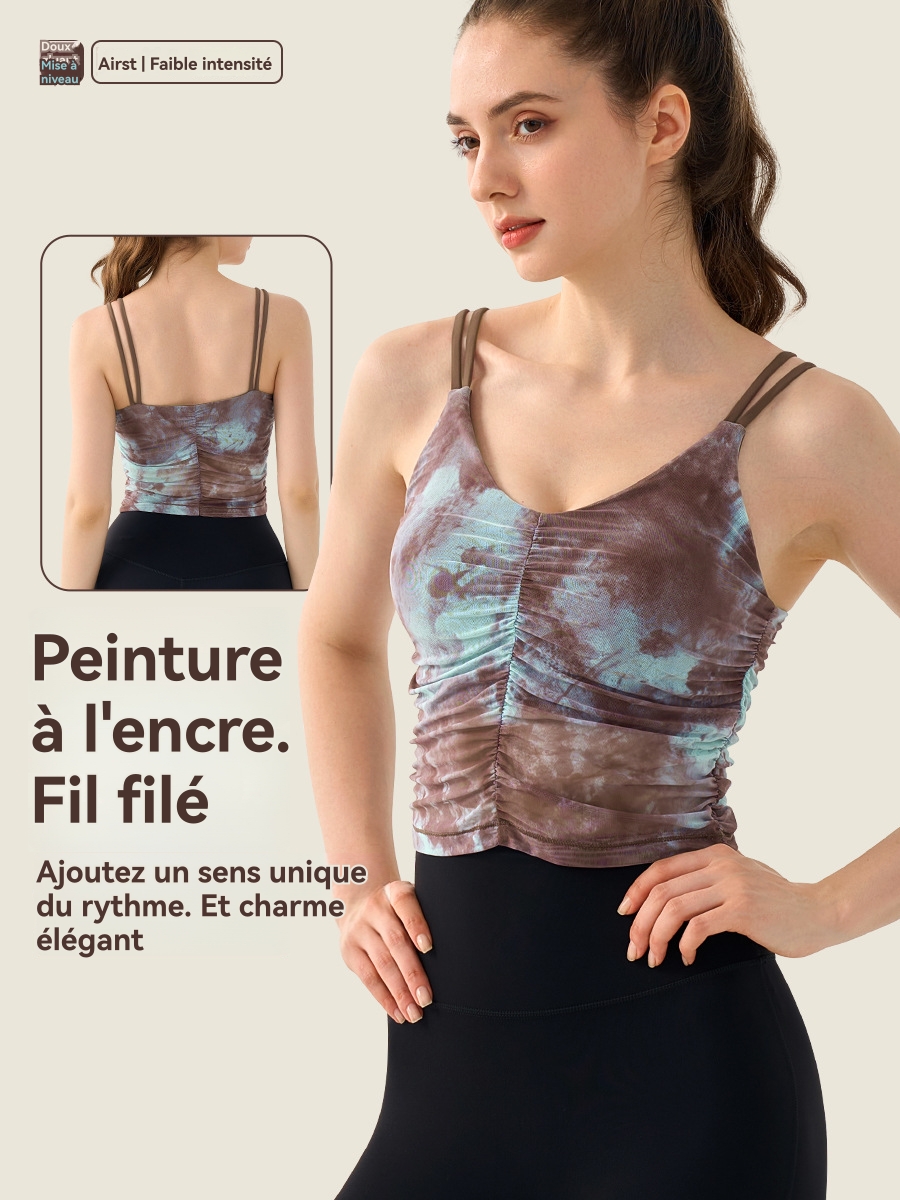 Tops Et T-Shirts | T-Shirt Imprimée Avec Fronces  |  Femme Tops Et T-Shirts Femme