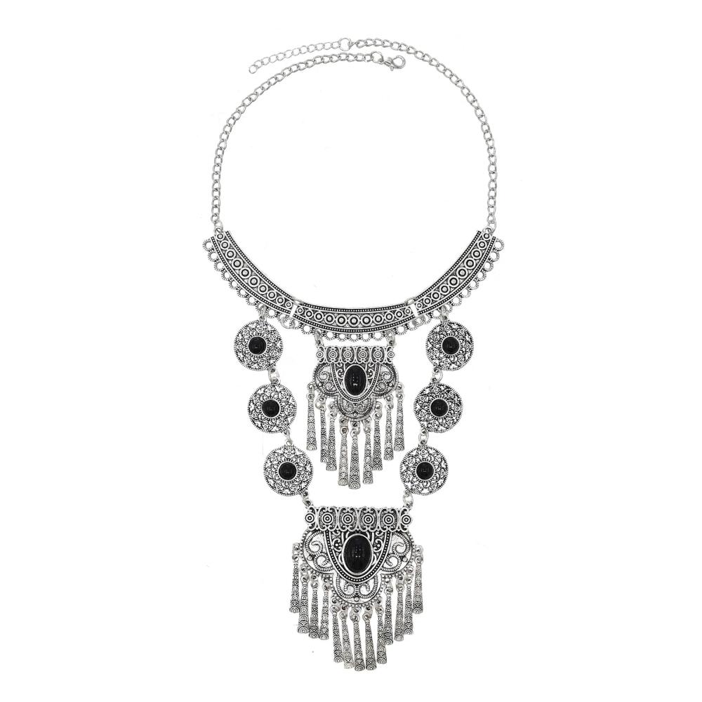 Colliers | Collier De Maillons Avec Pierres Et Médailles  |  Femme Bijoux Colliers